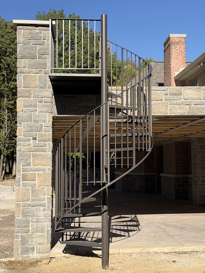 aluminum spiral stairs