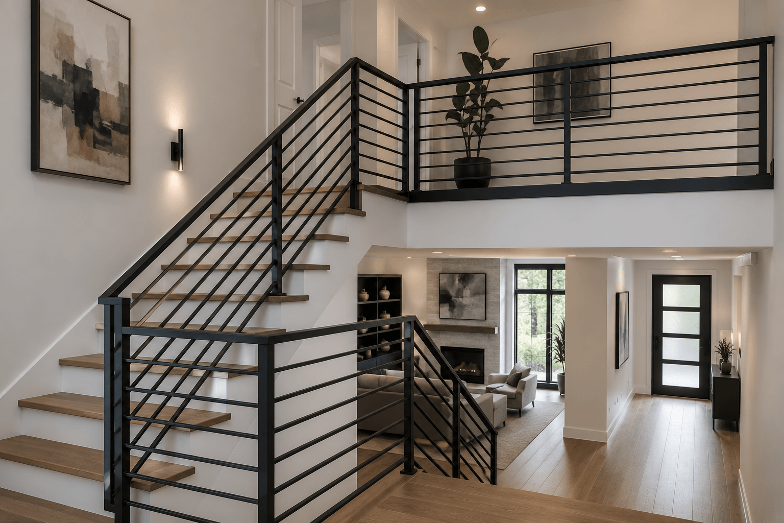 metal stair railings livonia